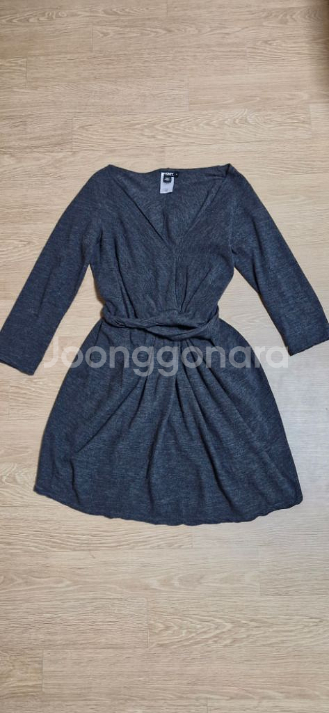 DKNY 울 랩 섹시 드레스 원피스 M--7
