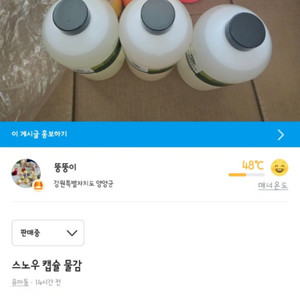 스노우 캡슐 물감