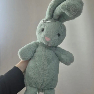 민트색 토끼 인형 파우치