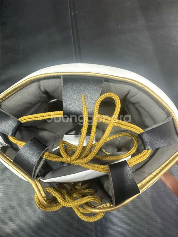 아디다스 아디스타 프로 헤드기어 T자 흰금 L사이즈--2