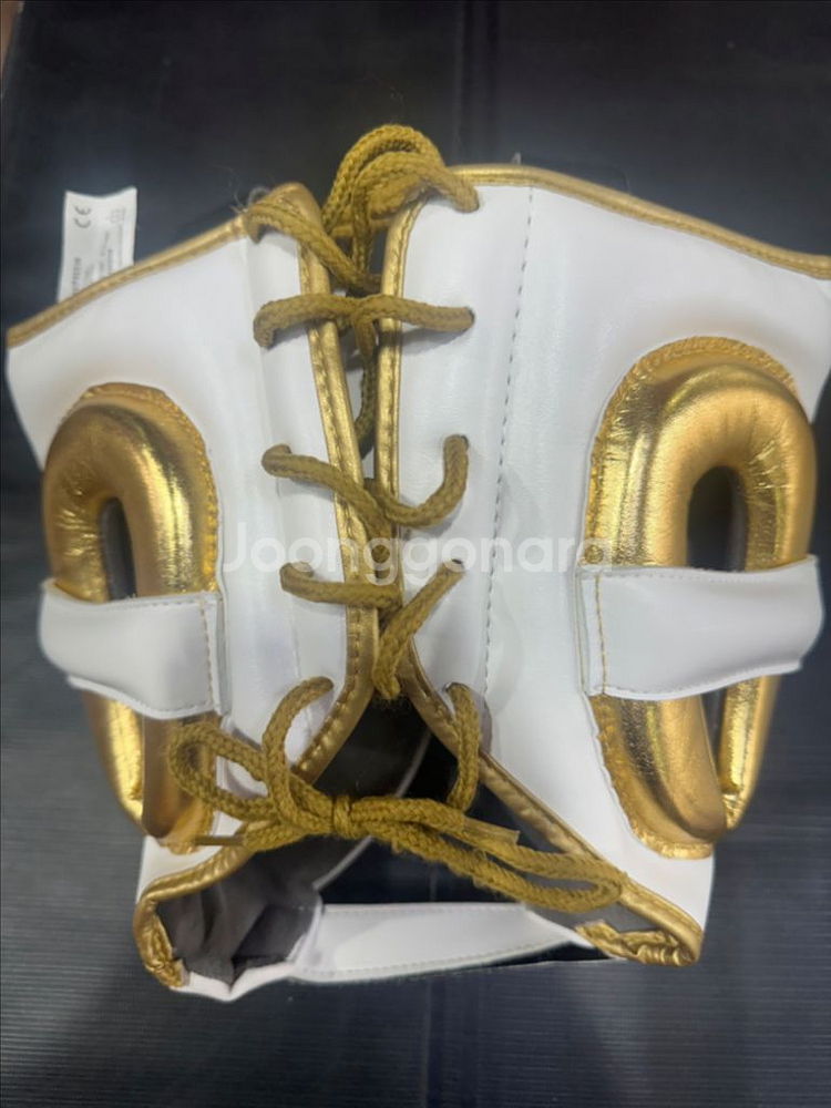 아디다스 아디스타 프로 헤드기어 T자 흰금 L사이즈--1