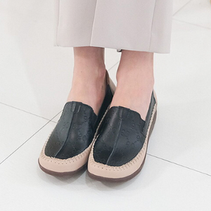 245/ 올리 소가죽 키높이 슬립온 6cm