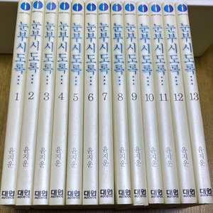 만화책 순정만화 윤지운 눈부시도록 1~13권