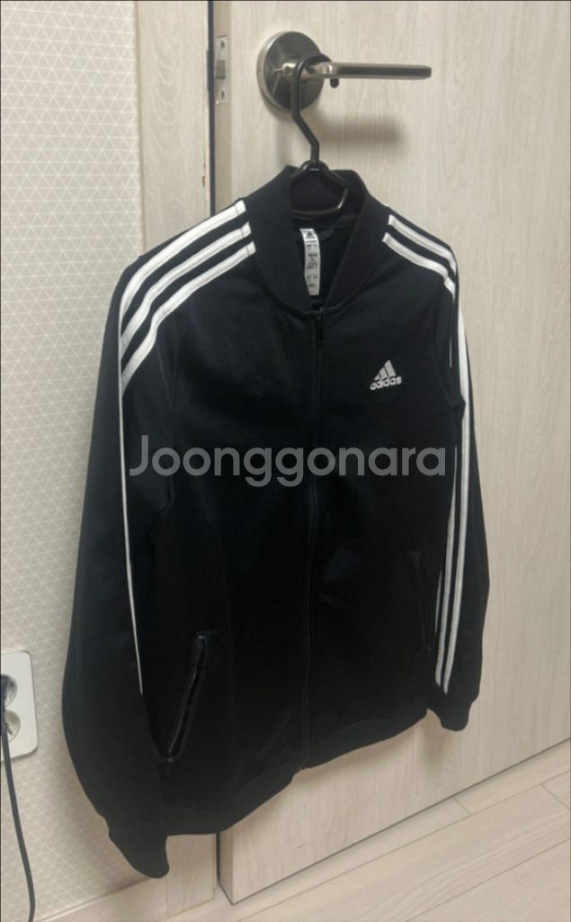 아디다스 져지 삼선 트랙탑 블랙 M--0