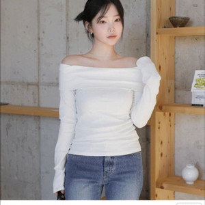 육육걸즈 모달 골지 오프숄더 (새상품)