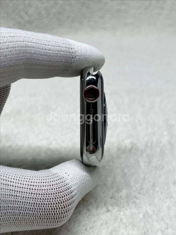 풀구성 애플워치7 스테인리스 45mm 셀룰러 S급--5