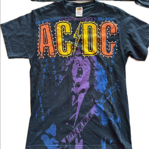 AC/DC 빈티지 반팔티 vintagebandtee M