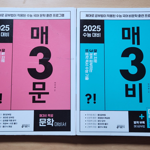 [일괄] 2025학년도 수능국어 매3비 문학, 비문학편
