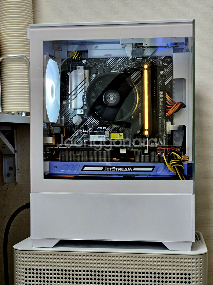 컴퓨터 본체 5600X GTX1080 B550M 2테라--2