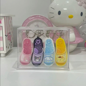 세트)산리오 헤이세이 코갸루 슬리퍼 키링 마멜 쿠로미