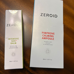 zeroid 인텐시브밤 + 앰플 새상품