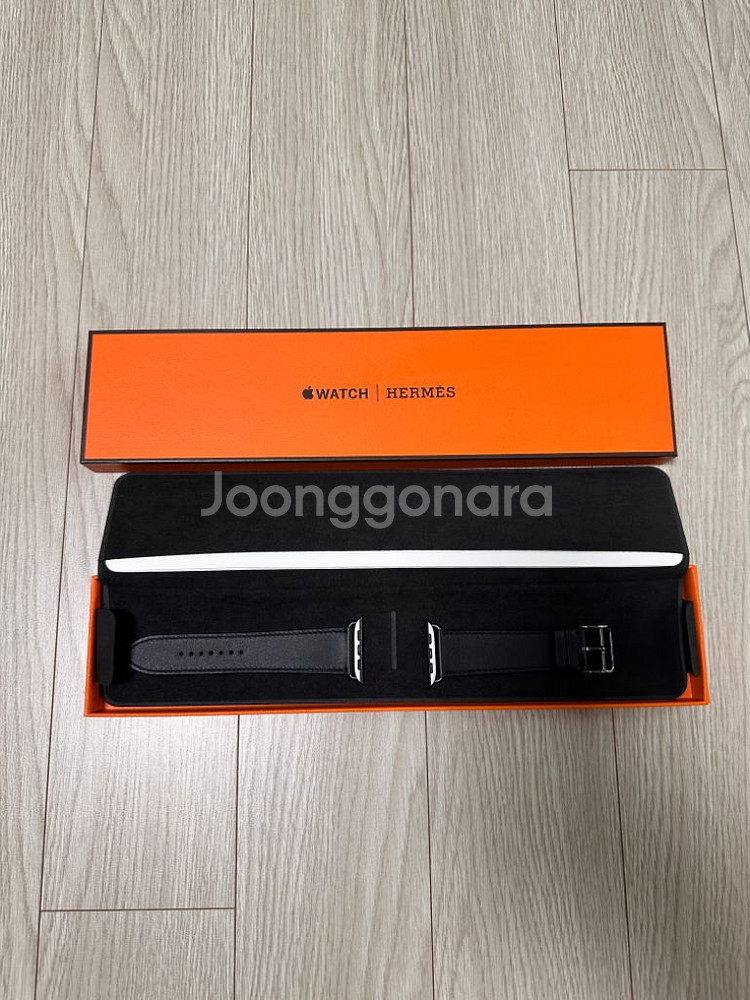 (새상품)애플워치 에르메스 누아르 스위프트 가죽줄--0