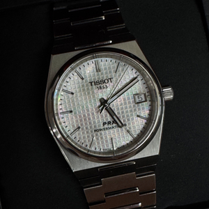 티쏘 PRX 파워매틱 35mm 마더 오브 펄(자개)