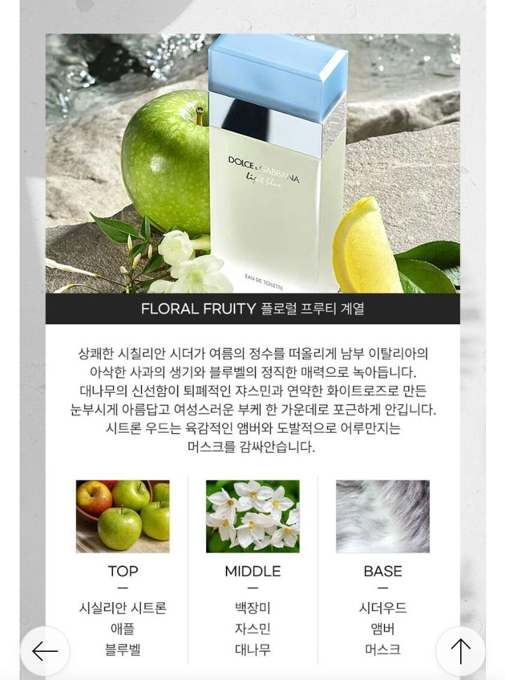 돌체앤가바나 라이트블루 100ml / 여자향수.정품 이미지