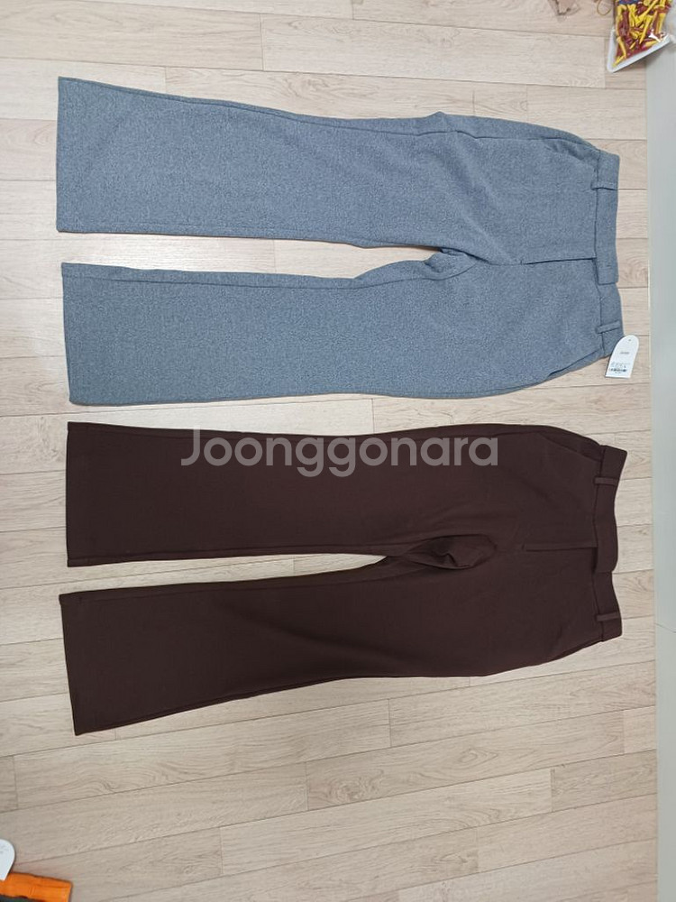 안다르 폴리스 스판 부츠컷팬츠 L--0