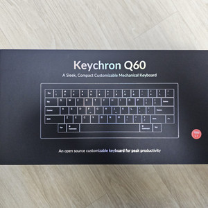 키크론 Q60 레트로 유선 키보드 (HHKB, 적축)