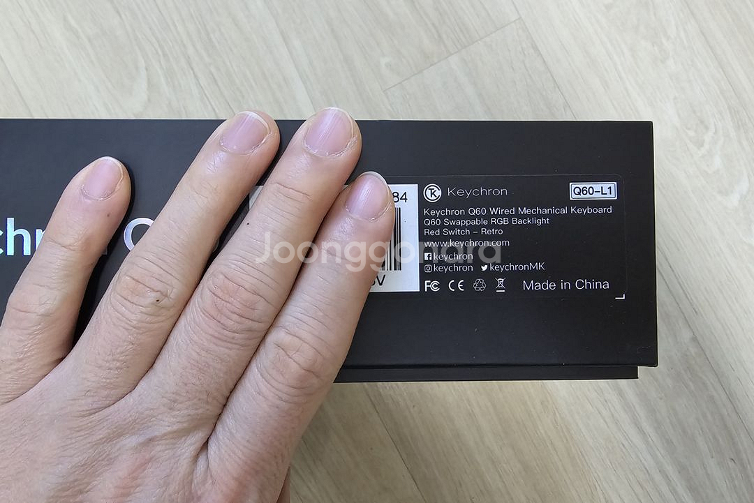 키크론 Q60 레트로 유선 키보드 (HHKB, 적축)--1