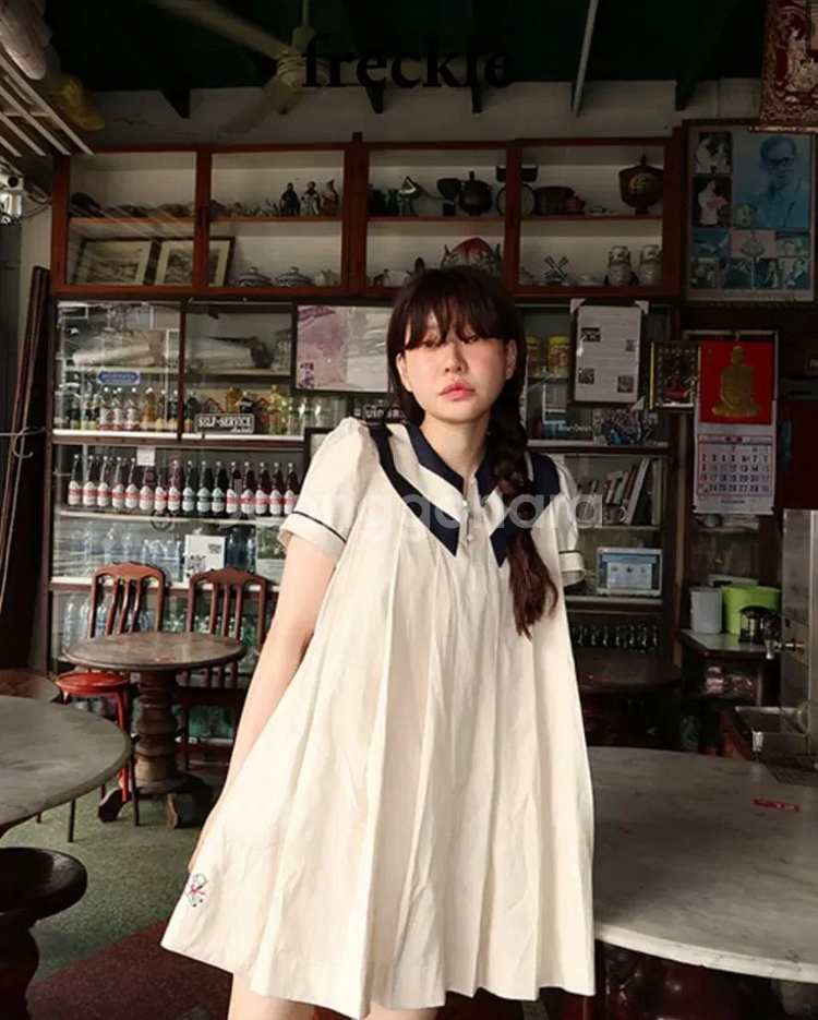 프레클 세일러 마린원피스--0