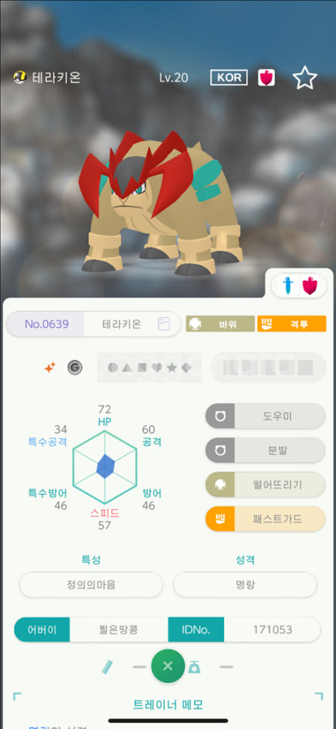 포켓몬스터 닌텐도 포고산 이로치 테라키온--0