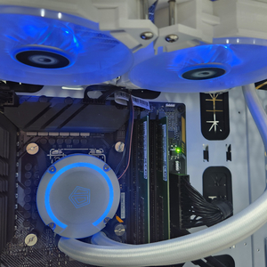 2열 수냉 cpu 쿨러 화이트 택포