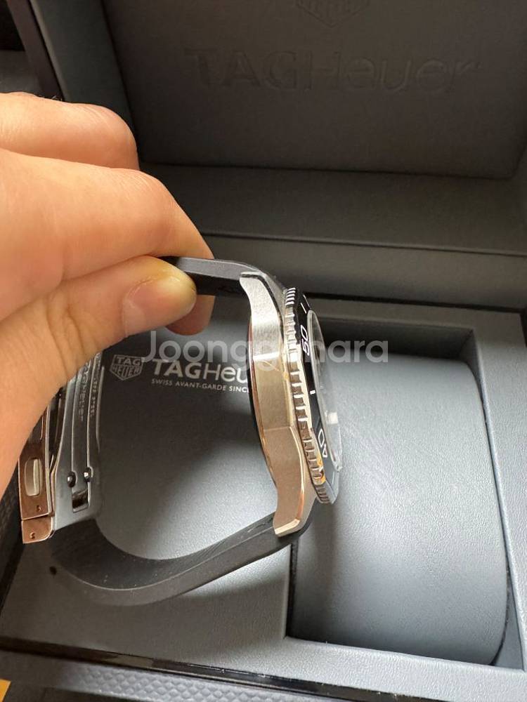 신형 아쿠아레이서300 42mm(러버밴드+메탈브슬 포함--3