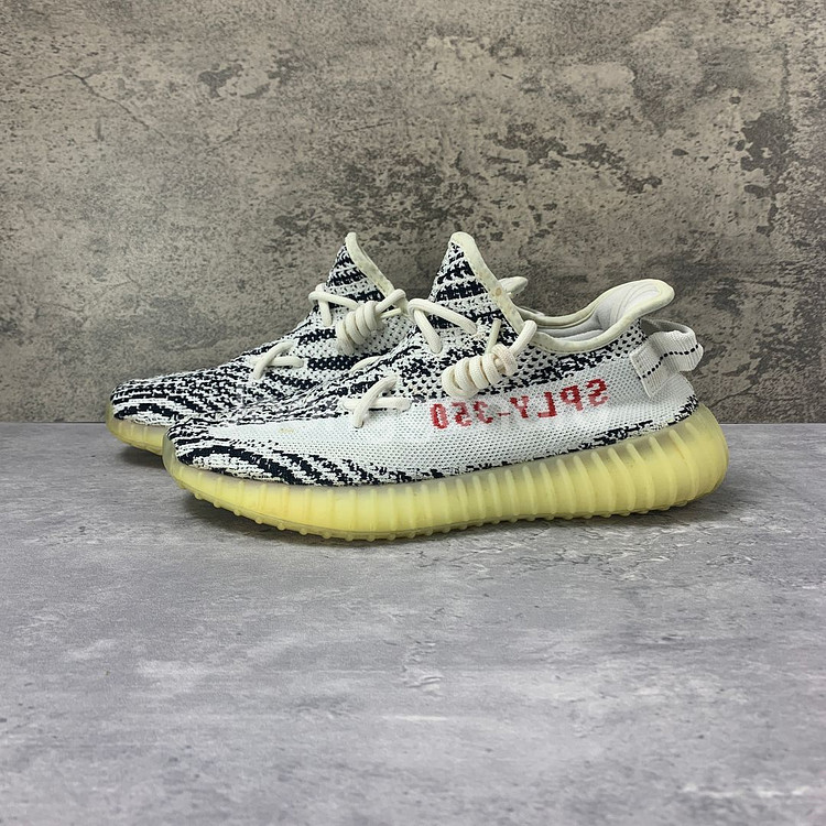 240 아디다스 이지 부스트 350 V2 지브라--0