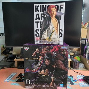 원피스 피규어 제일복권 티치 검은수염, 킹오아 샹크스