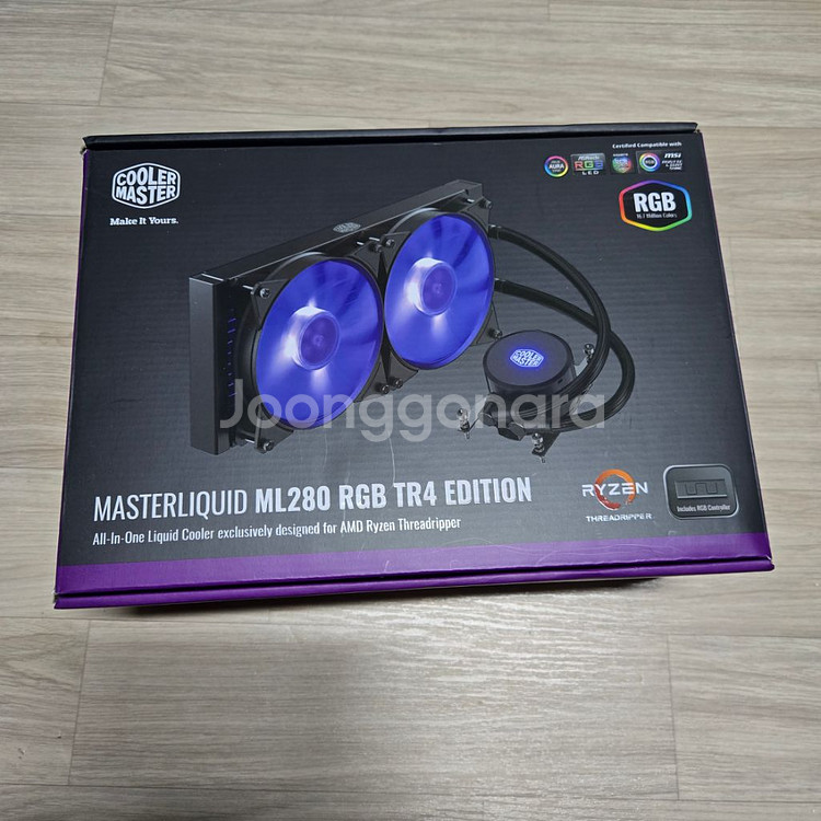 쿨러마스터 MasterLiquid ML280 (퍼플)--0