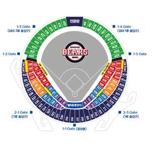 5/7(수) 두산vsLG 3루 오렌지석 2연석