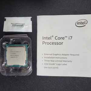 컴퓨터 CPU 인텔 I7 9700KF
