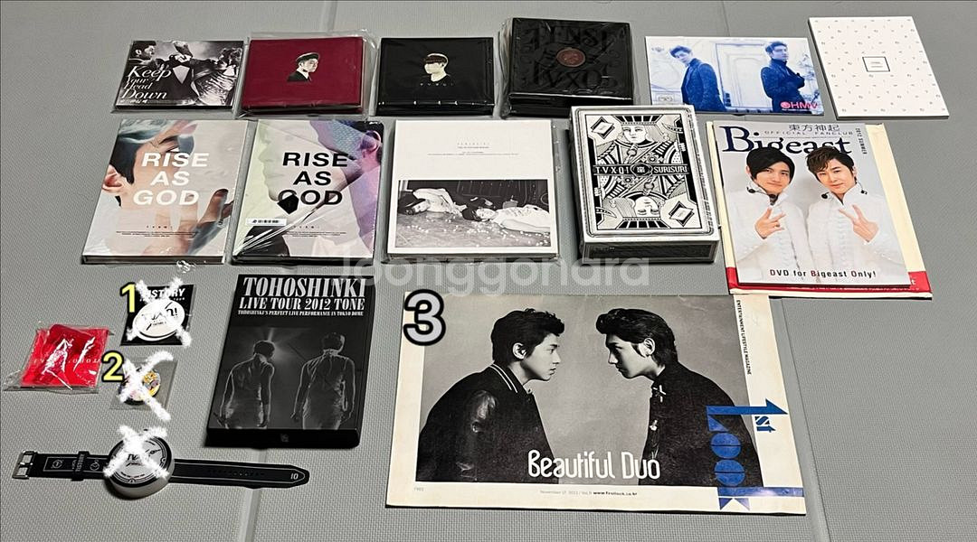 동방신기 앨범 굿즈 등--1