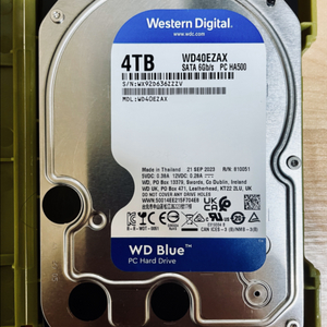 WD 4TB HDD(새 하드디스크)