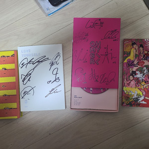 방탄소년단, 트와이스, 오마이걸 친필 싸인 앨범 비매품