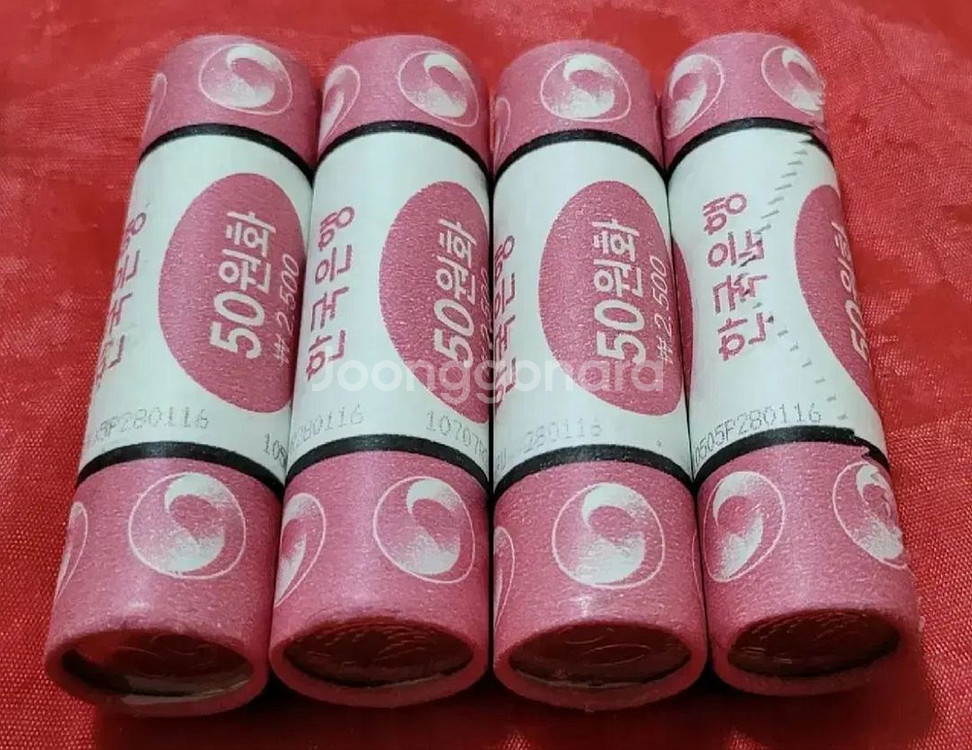 한국은행 2016년 50원 4롤--1