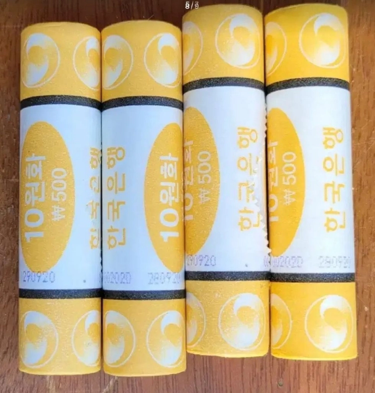 한국은행 2017년 100원 4롤주화 이미지