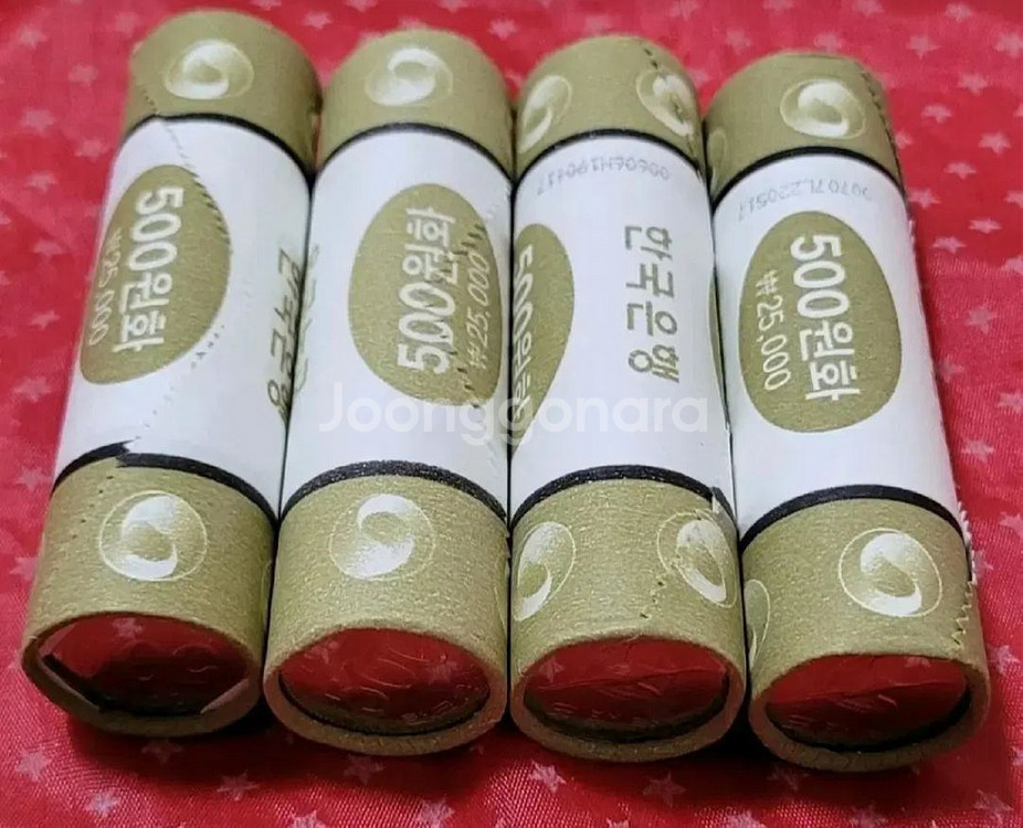 한국은행 2017년 100원 4롤주화--5