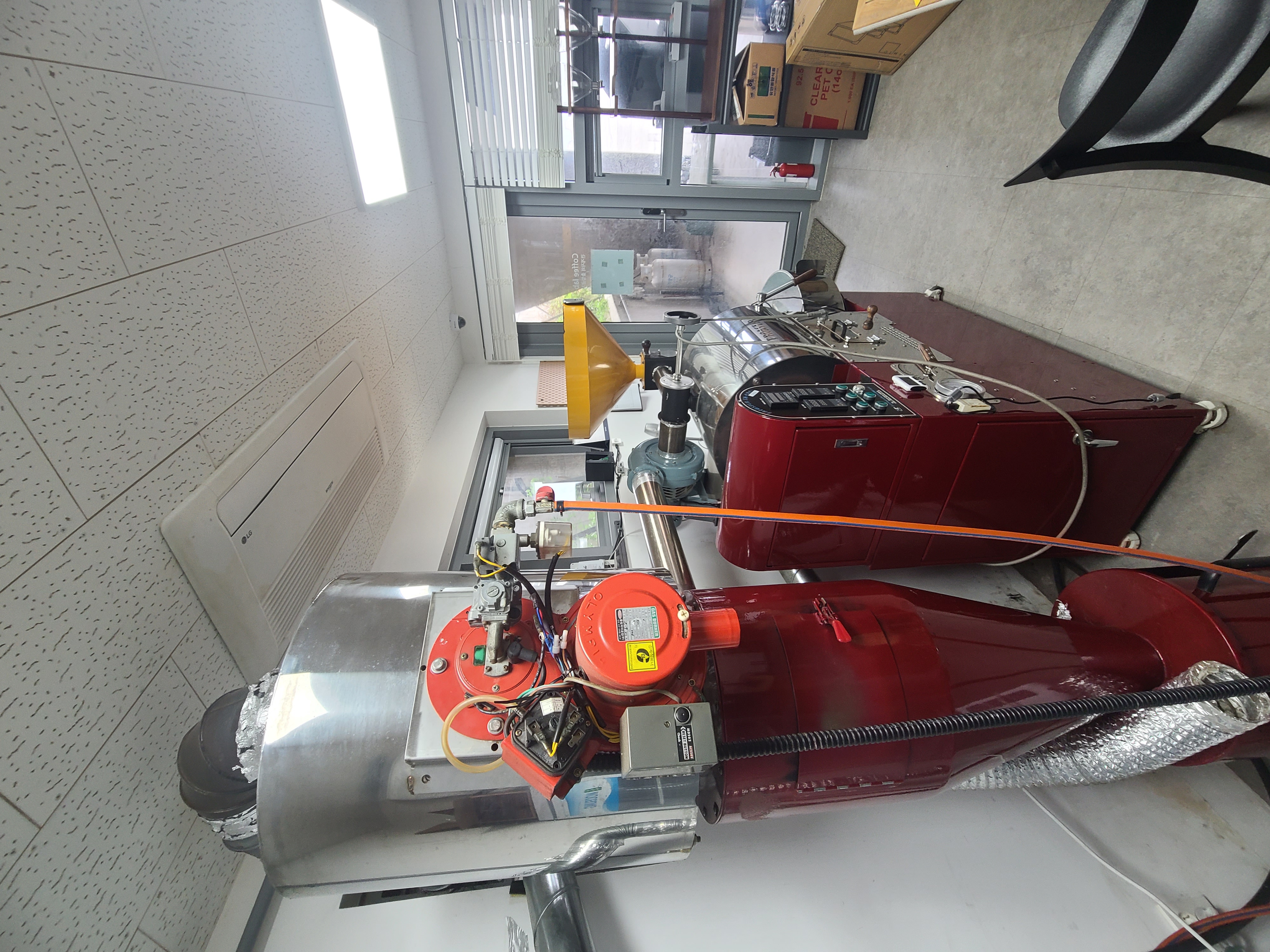 태환프로스터 로스터기 06(10kg) 와 제연기