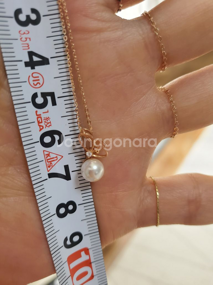 스톤헨지 단종 14k로맨틱 진주나비목걸이--7