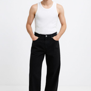 Zara 남성 와이드 블랙진