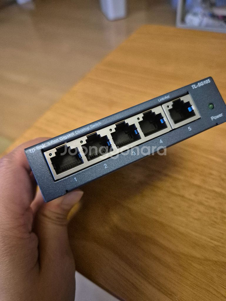 TP-LINK 4포트 기가 POE허브 랜 스위치 허브--1