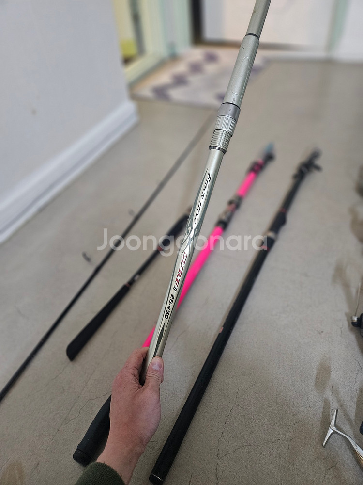 낚시대, 릴 일괄 정리합니다.--2