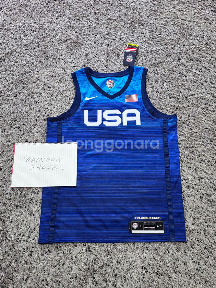 나이키 USA 블랭크 농구 져지 L48 새제품--0