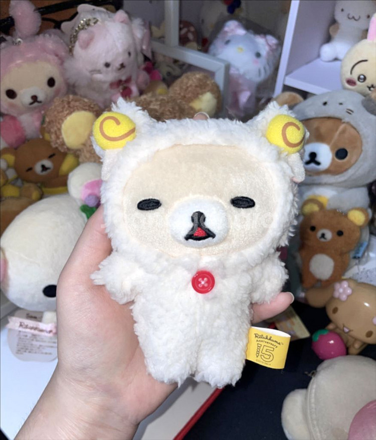 코리락쿠마 키링 양 인형 잠 산엑스 리락쿠마 고전인형--1