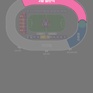 오늘 FC안양 FC서울 2층 일반석 비지정석 1장