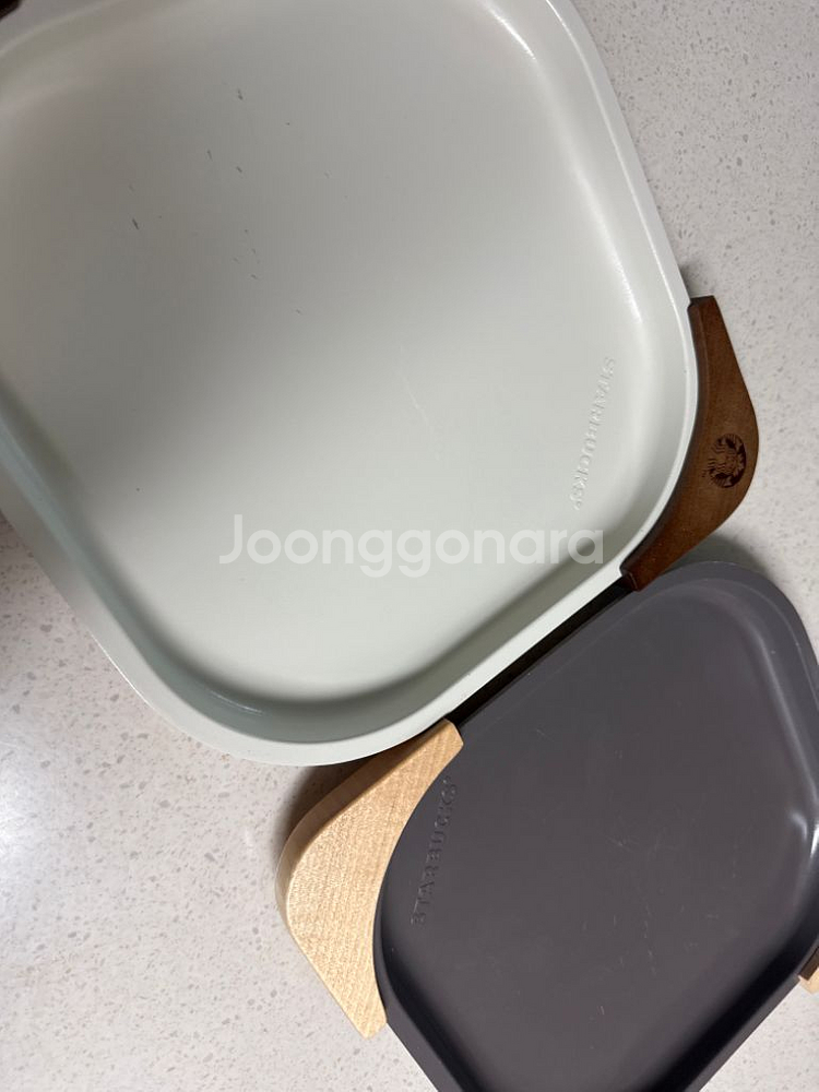 스타벅스 팬앤플레이트 두개 일괄--1