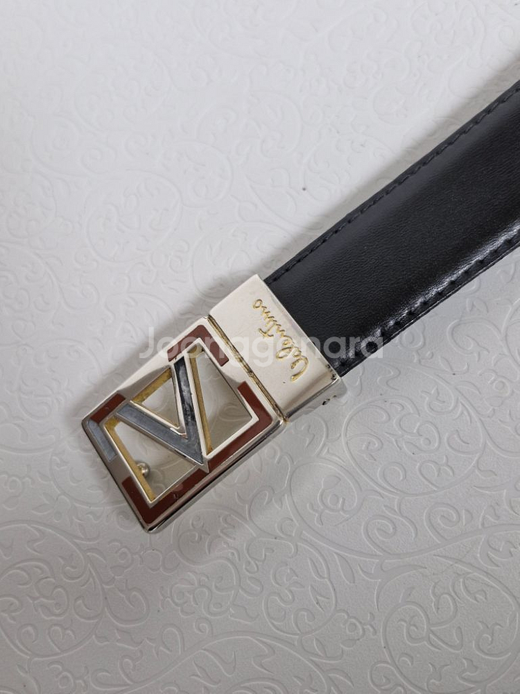 발렌티노 신사정장 양면 가죽벨트--2