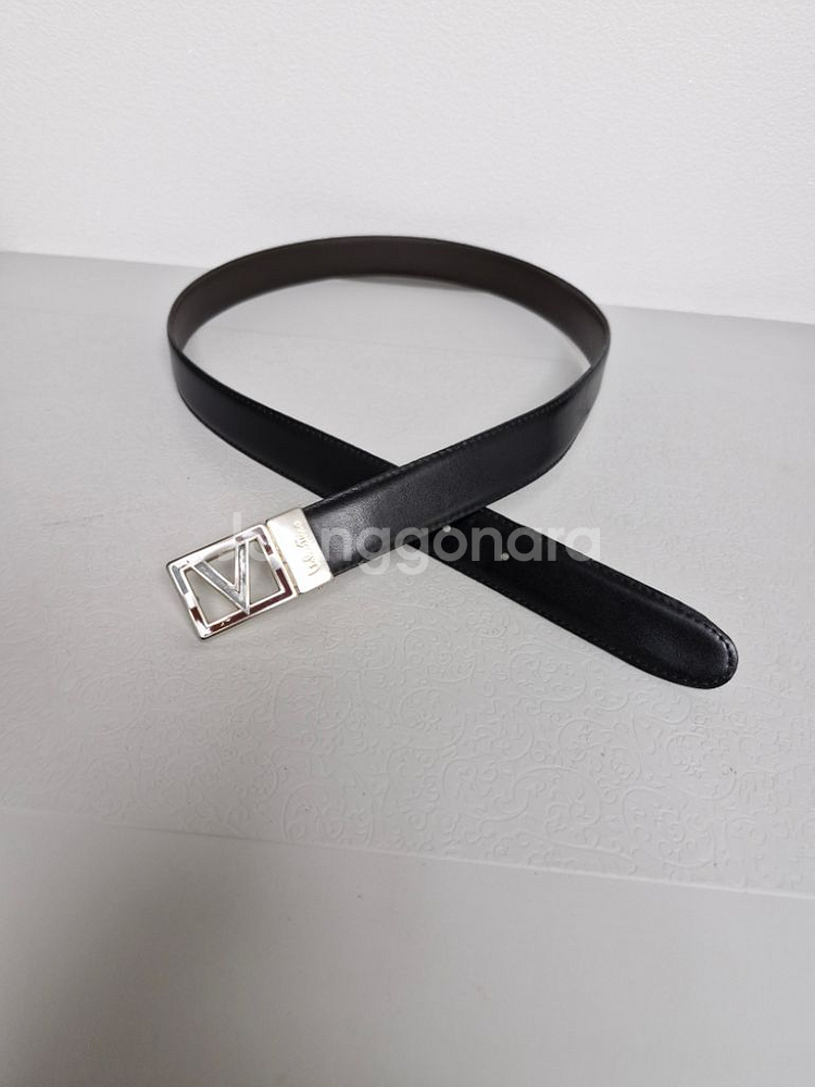 발렌티노 신사정장 양면 가죽벨트--5