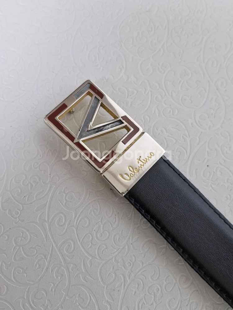 발렌티노 신사정장 양면 가죽벨트--6