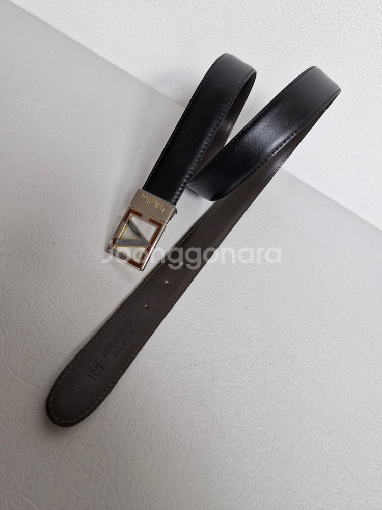 발렌티노 신사정장 양면 가죽벨트--7