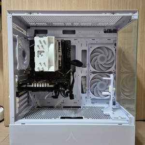 AMD 5600 본체 윈도우11 PRO 화이트 케이스
